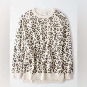 American Eagle Outfitters Cream Knit Sweater